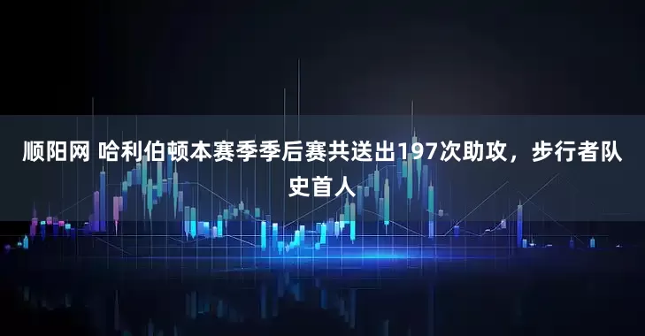 顺阳网 哈利伯顿本赛季季后赛共送出197次助攻，步行者队史首人