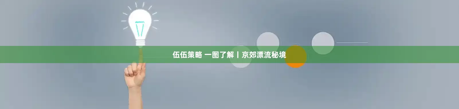 伍伍策略 一图了解丨京郊漂流秘境