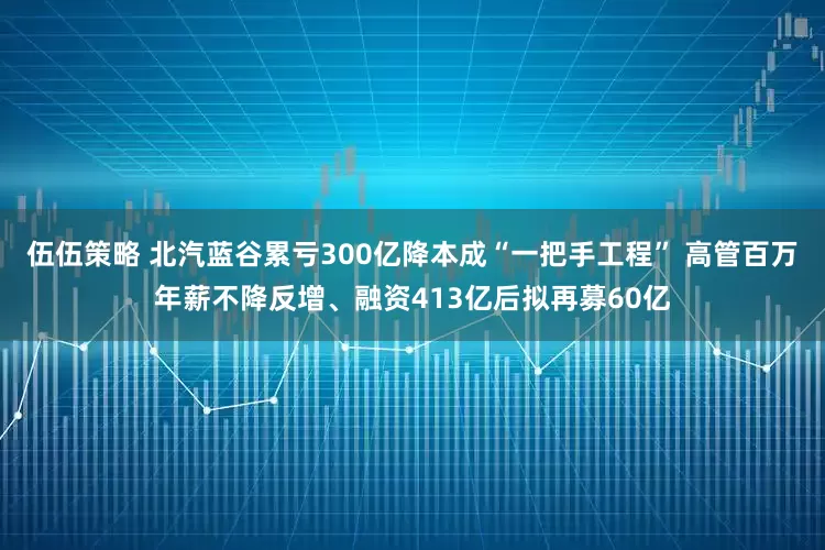 伍伍策略 北汽蓝谷累亏300亿降本成“一把手工程” 高管百万年薪不降反增、融资413亿后拟再募60亿